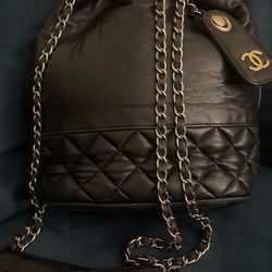 Shoulder Black And Gold Bucket Bag🖤✨