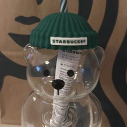 Glass Bear Starbucks Barista Cup 
