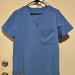 Ceil Blue Figs Scrub Top - Medium