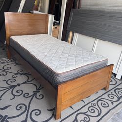 2 Twin Size Bed Frame and Mattress