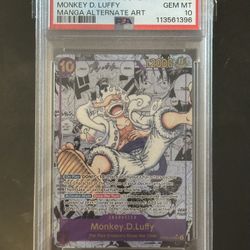 Prb-01 Psa 10 Manga Luffy 