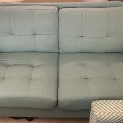 Loveseat & 2 Chairs - Teal Color