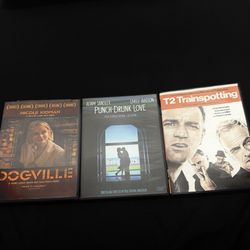 🎥 Dogville, Punch-Drunk Love & T2 Trainspotting DVD Bundle – Cult Classics