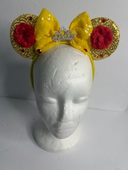New Belle Inspired Beauty and the Beast Mouse Ears Headband