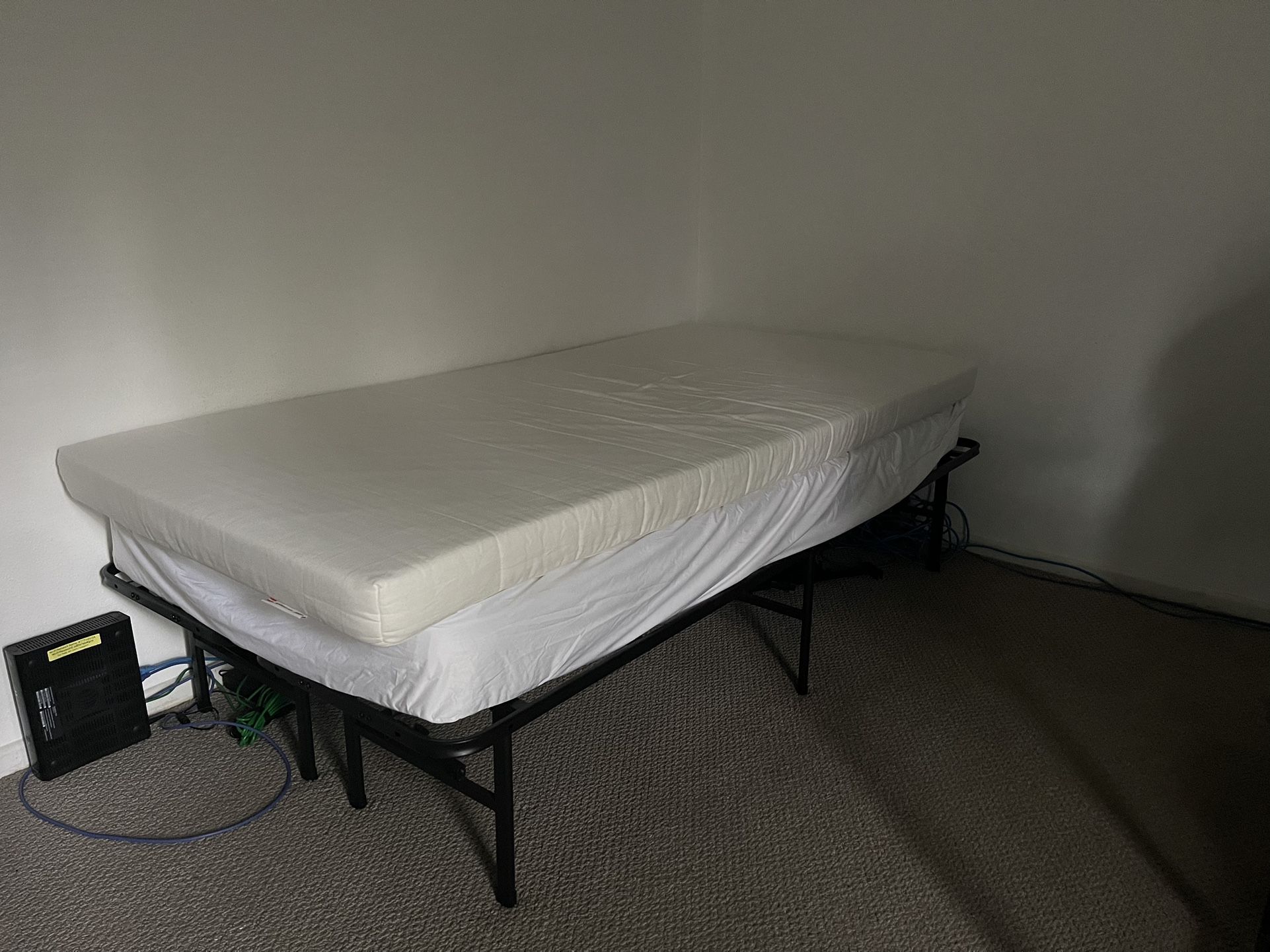 Twin Size Mattress And Bed Frame 