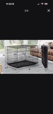 Pet Cage with Plastic Tray, 36 inches, Large