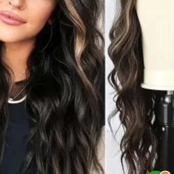 Brown Wig New Synthetic Cap Beautiful 26 Inches Long Very Long Beautiful