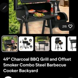 49" BBQ Smoker Combo