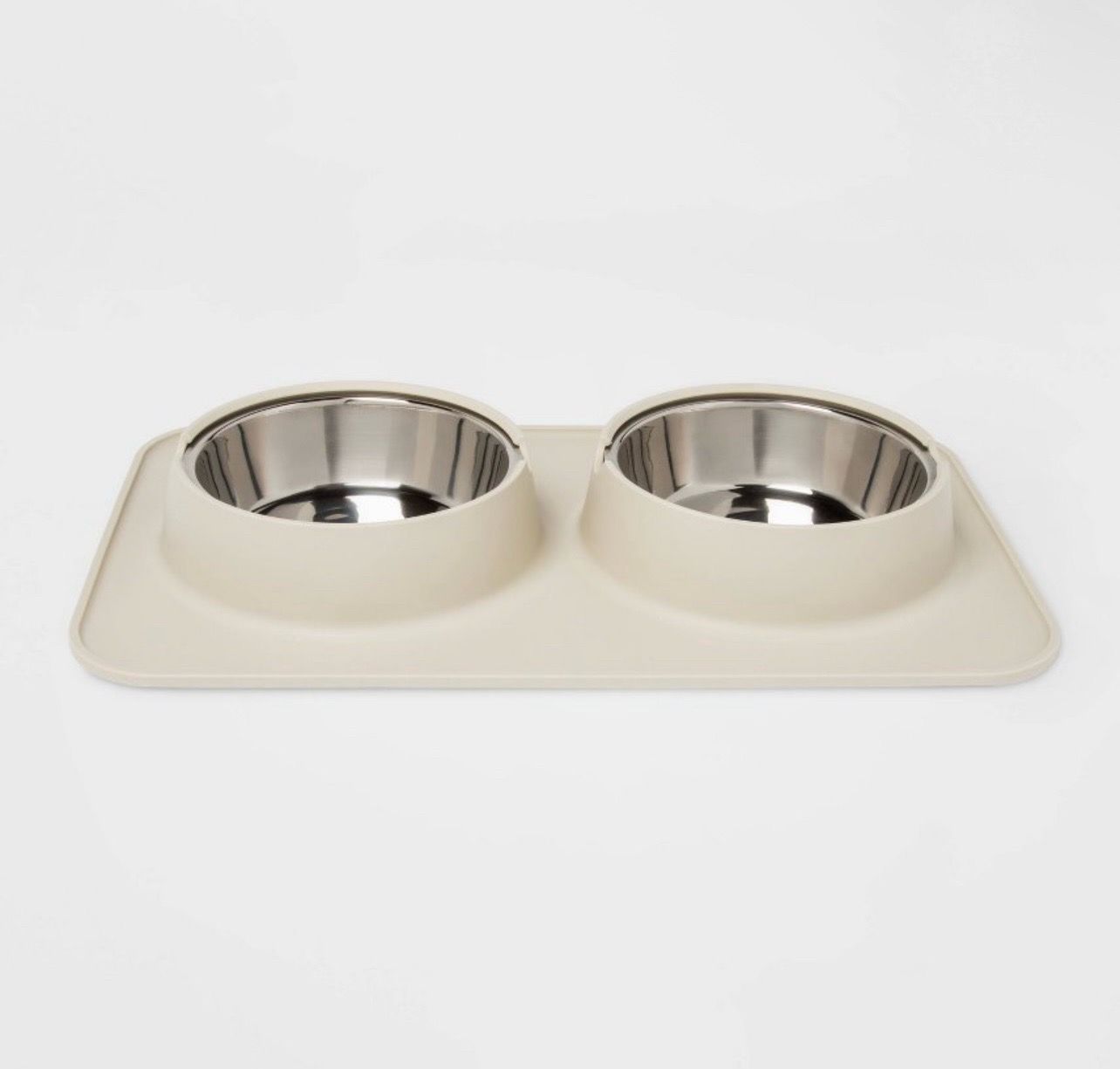 Pet Mat & Stainless Steel Bowls