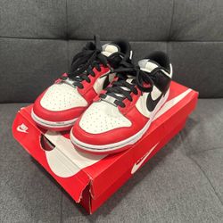 Nike Dunk Low Retro “White Black University Red” (Size 7.5)