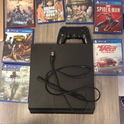 PS4 W/ Controller And Games