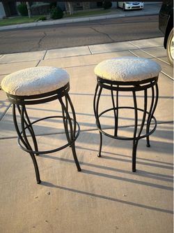 Swivel Barstools. Set of Two