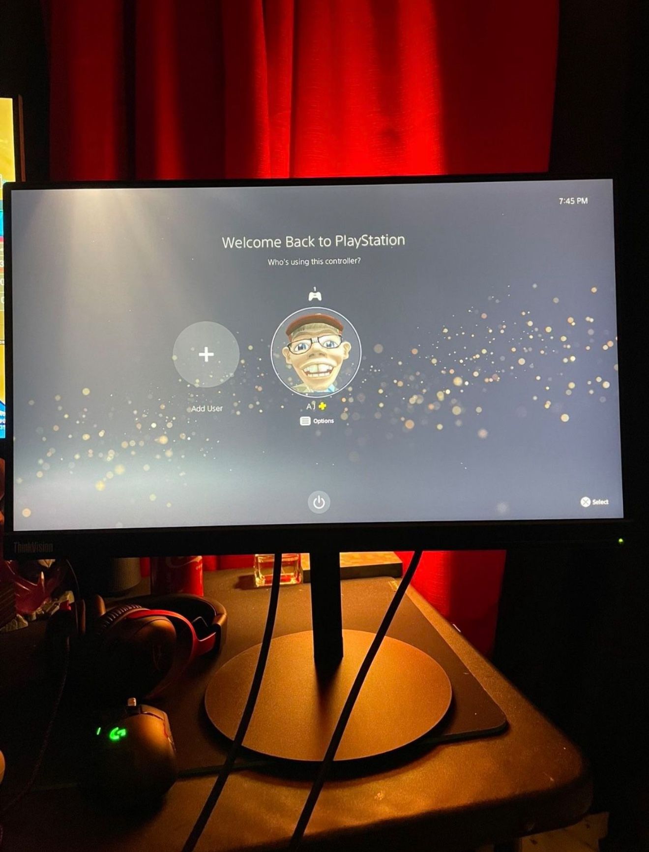 24in WLED HD LCD Lenovo monitor