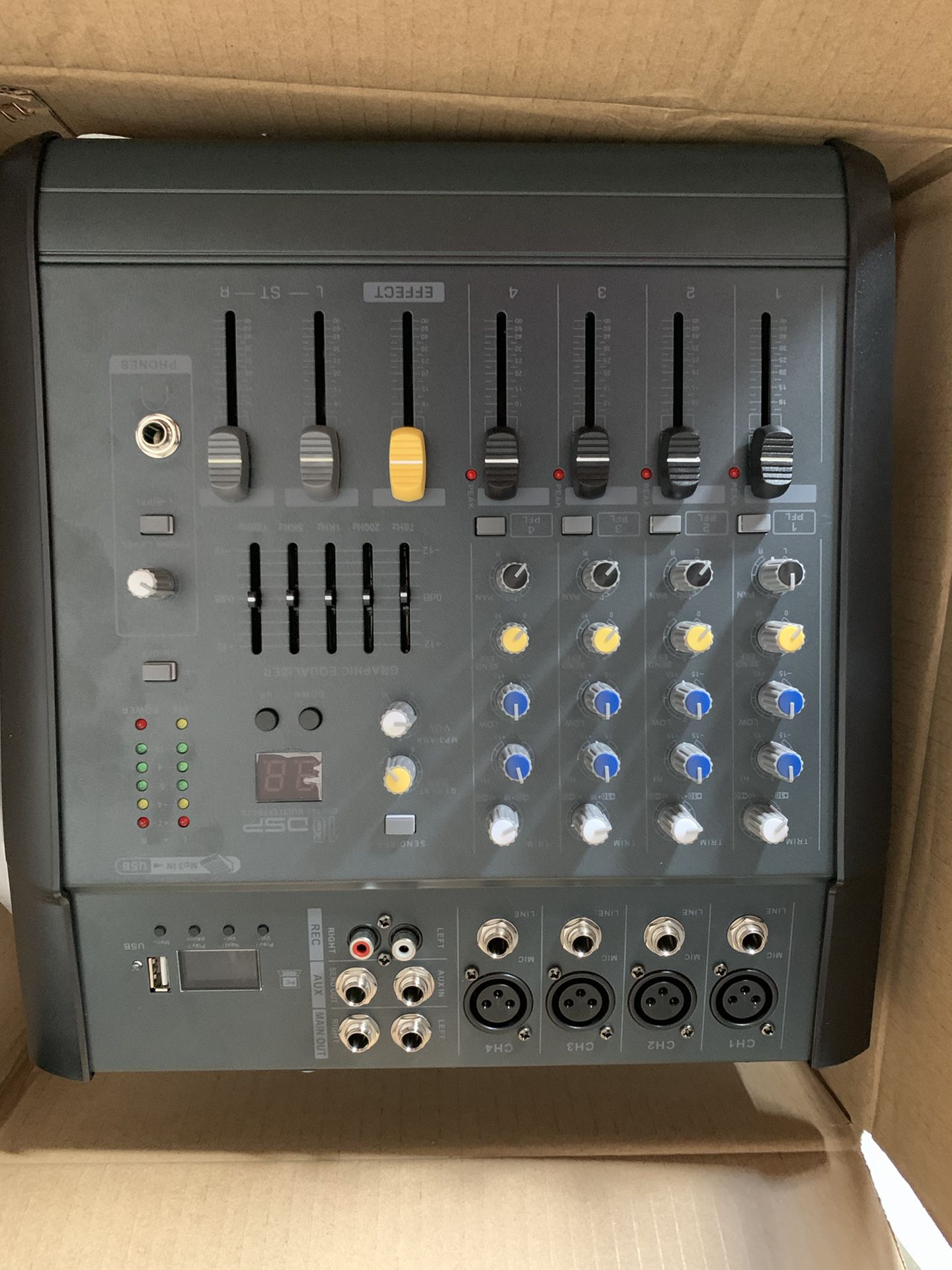 Active audio mixer 4 ch usb