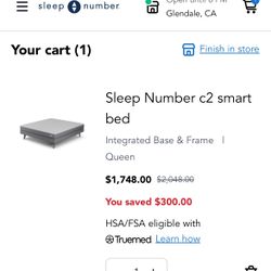 Sleep Number C2 Bed With Frame And Headboard