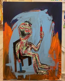 Painting by Isack Corrales @isacksgallery
