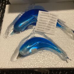 Glass Crystal Dolphins