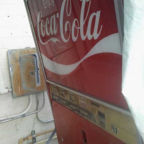Vintage coke machine bubbler with water fountain