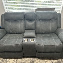Grey Recliner Couch 