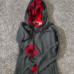 Mindy Mae Double Hoody-Buffalo Plaid 
