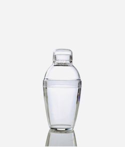 20 Clear 8 Oz. Cocktail Shakers + Individual Glass on Top