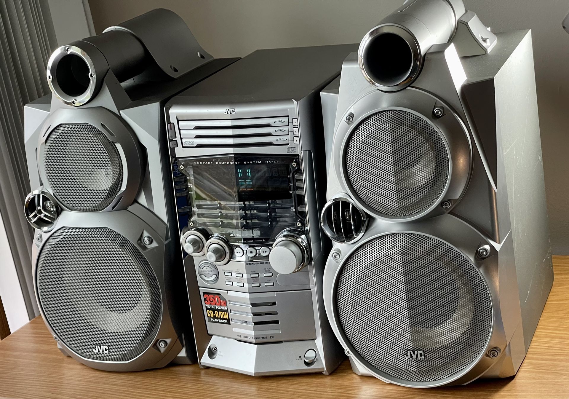 JVC CA-HXz1 3-disc shelf system with DVD playback Home Stereo System. TESTED!!!
