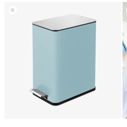10L Step Trash Can Baby Blue 