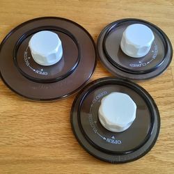 Lot of 3 Foodsaver Universal Lid Vacuum Sealer Jar TILIA Accessory