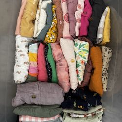 Box Full Of Baby Girl Clothes 