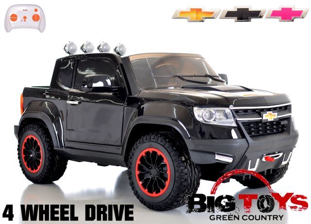 ~!L@@K!~ Kids Chevorlet Z71 Colorado Truck 4WD POWER WHEELS w/ Remote Control & RUBBER TIRES! Fisher-price.No more Nintendo Games!~