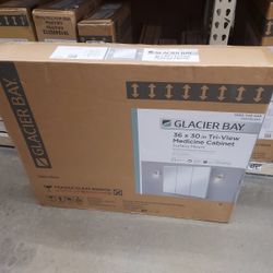 Glacier Bay 3 Mirror Bathroom Medicine Cabinet