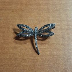 Judith Jack Sterling Silver 925 Vintage Butterfly Broach. Excellent Condition 