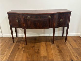Vintage Mahogany Sideboard / Buffet Cabinet with Inlay Details