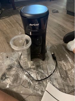 Sunvivi iced tea maker tumbler and straw
