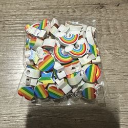 Rainbow Wood Beads