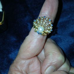 Diamond And Sapphire Ring