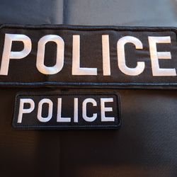 Police Velcro Patches New 
