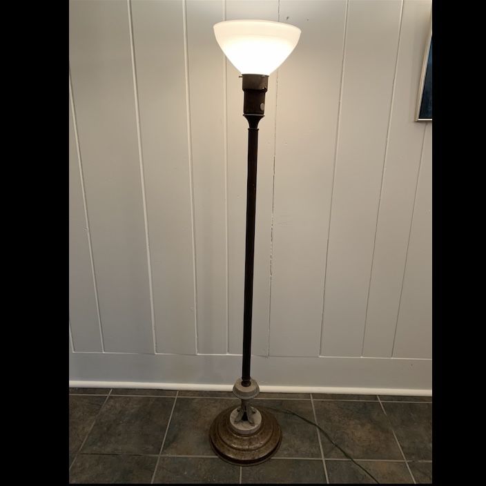 Antique Vintage Metal Deco Floor Lamp