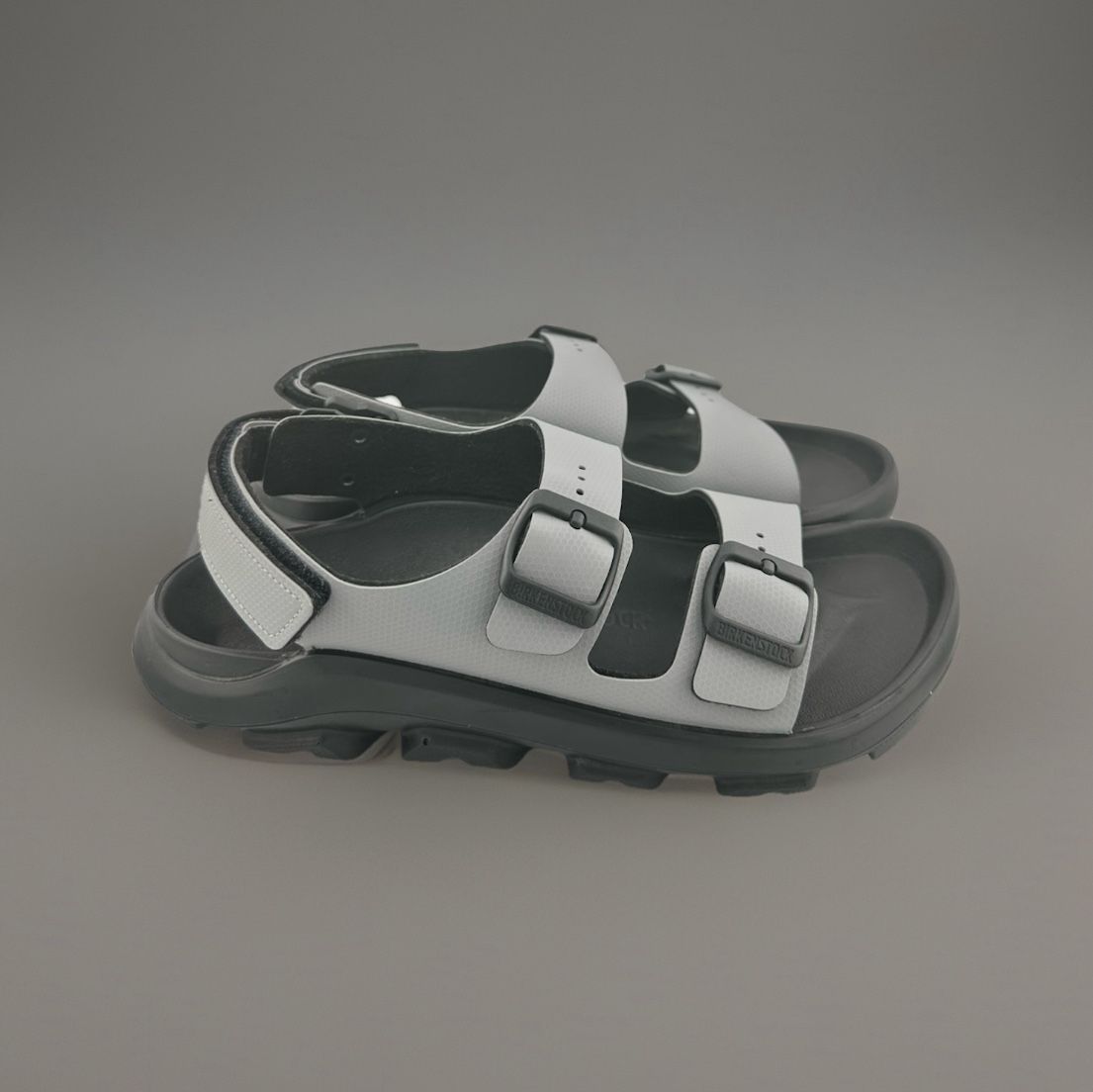 Birkenstock Mogami Terra Sandals – Black & Gray – Size 39
