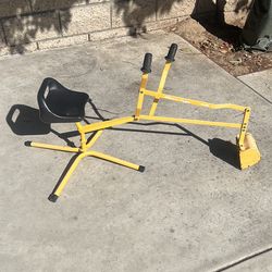 Kids Excavator Seat and Levers Outdoor