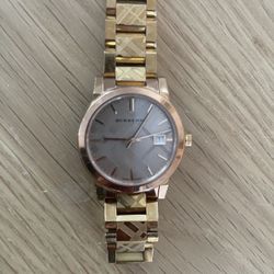 Authentic Rose Gold Burberry Watch