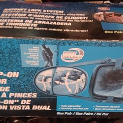 Clip On Tow Mirrors. 2 Plastic Chairs 