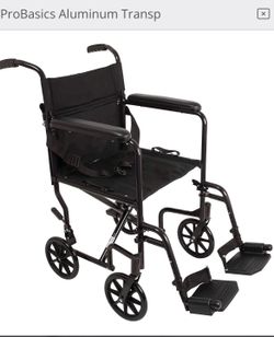 ProBasics Aluminum 19” Transport Wheelchair NEW in box