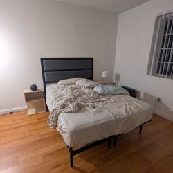 Metal Bed Frame w/ Headboard