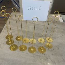 Table Number Holders 
