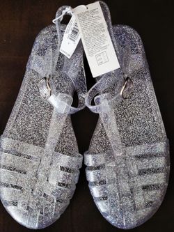 GIRLS GLITTER JELLY SANDALS