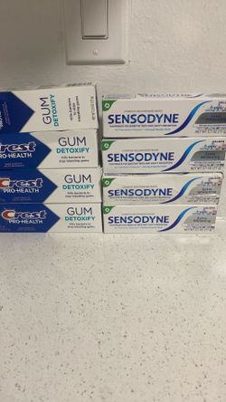 Lot Of 9!!Sensodyne  Extra Whitening & Crest Pro Health Toothpaste  ONLy$$20