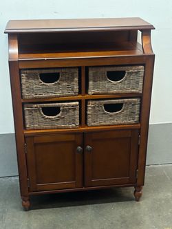 Pier 1 imports furniture Solid wood traditional dark wood storage cabinet