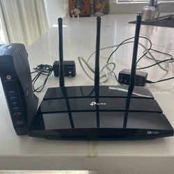Motorola Cable Modem & TP Link Router 