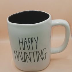 Rae Dunn 'Happy Haunting' Ceramic 18oz Coffee Mug 